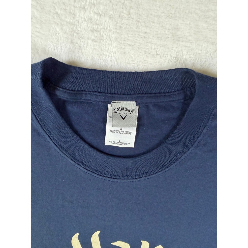 Callaway Golf Mens Graphic T-Shirt Navy Blue Est 1982 Logo Cotton Tee Large L - Picture 3 of 7